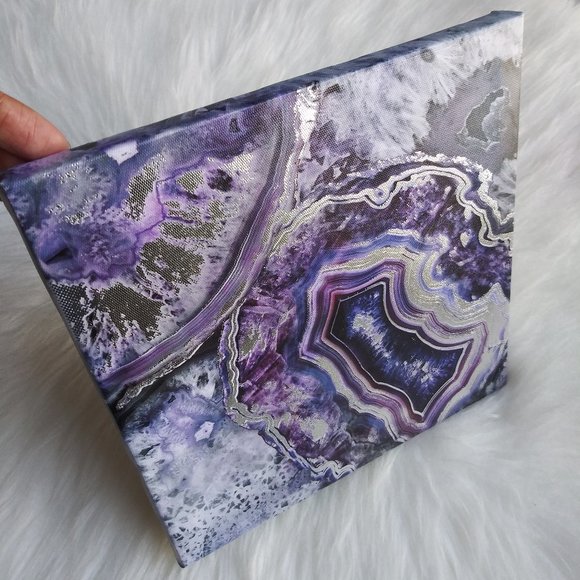 Agate Print Canvas Wall Art - Picture 2 of 5